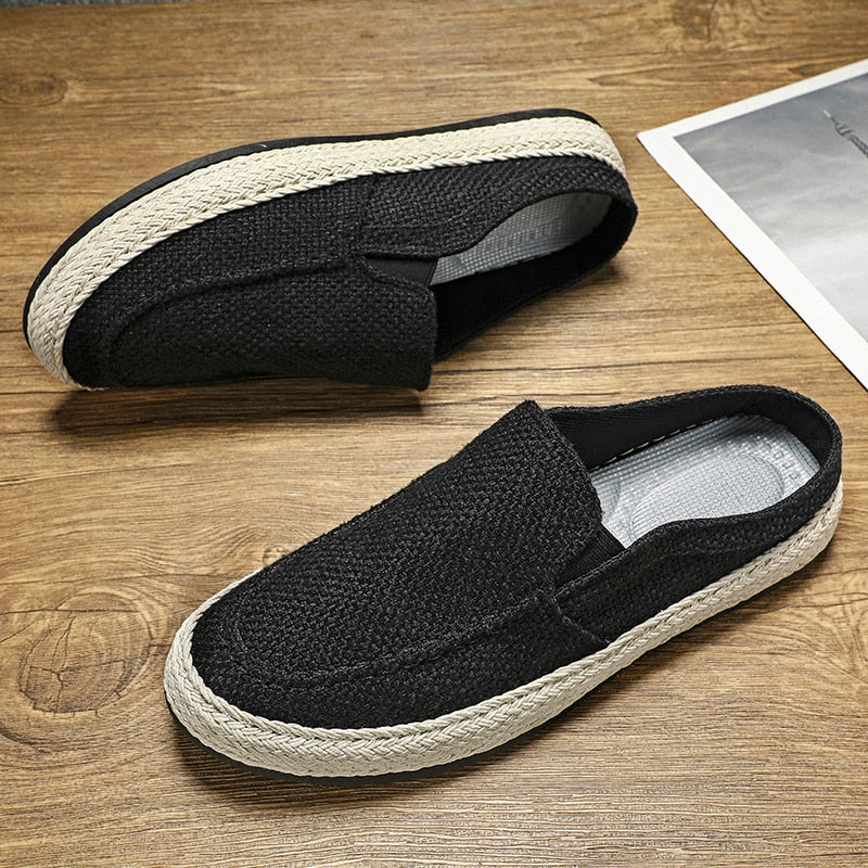 Sapatos masculinos verão confortáveis mocassins respiráveis