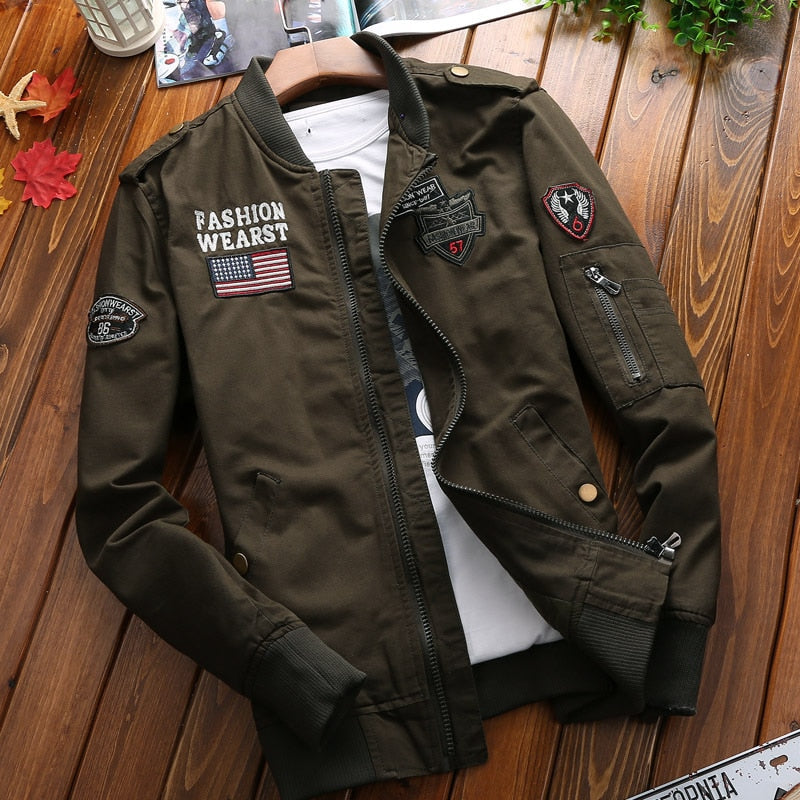 Jaqueta Bomber Masculina Primavera Tática Militar